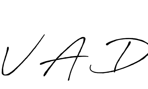 Once you've used our free online signature maker to create your best signature Antro_Vectra_Bolder style, it's time to enjoy all of the benefits that V A D name signing documents. V A D signature style 7 images and pictures png