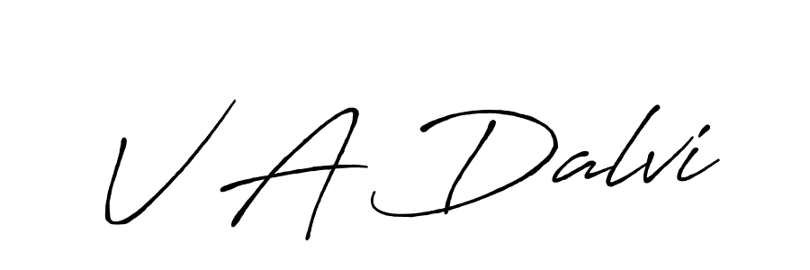 Here are the top 10 professional signature styles for the name V A Dalvi. These are the best autograph styles you can use for your name. V A Dalvi signature style 7 images and pictures png