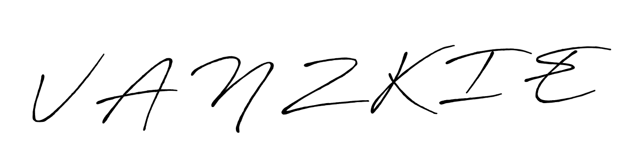 You can use this online signature creator to create a handwritten signature for the name V A N Z K I E. This is the best online autograph maker. V A N Z K I E signature style 7 images and pictures png