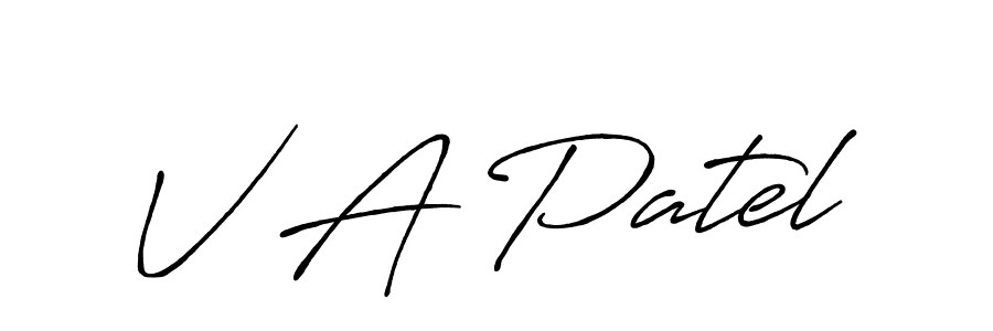 Make a beautiful signature design for name V A Patel. Use this online signature maker to create a handwritten signature for free. V A Patel signature style 7 images and pictures png