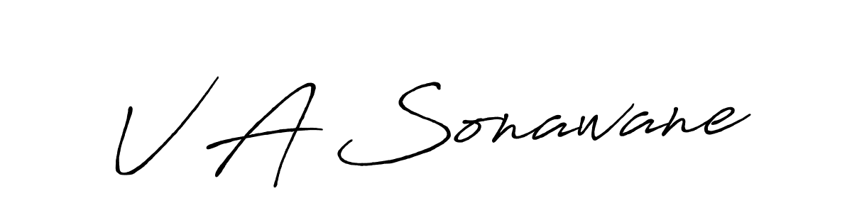 You should practise on your own different ways (Antro_Vectra_Bolder) to write your name (V A Sonawane) in signature. don't let someone else do it for you. V A Sonawane signature style 7 images and pictures png
