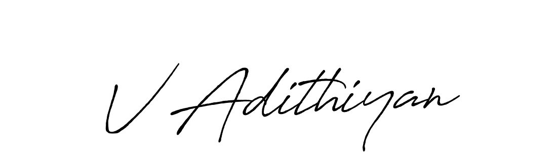 Once you've used our free online signature maker to create your best signature Antro_Vectra_Bolder style, it's time to enjoy all of the benefits that V Adithiyan name signing documents. V Adithiyan signature style 7 images and pictures png