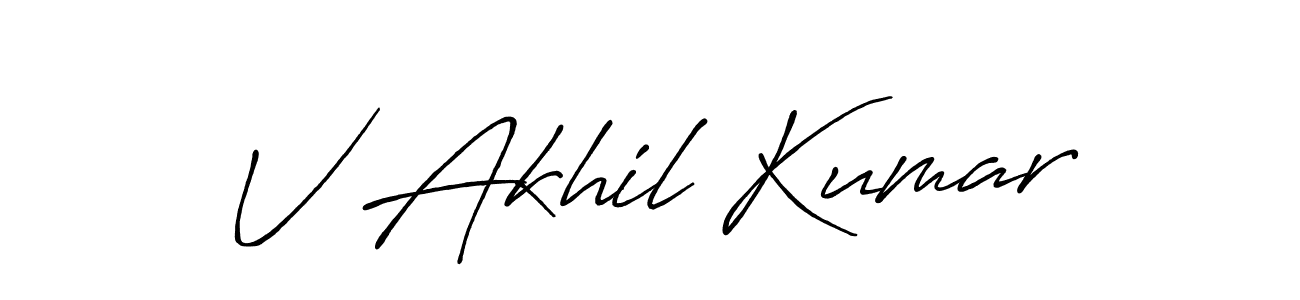 Make a short V Akhil Kumar signature style. Manage your documents anywhere anytime using Antro_Vectra_Bolder. Create and add eSignatures, submit forms, share and send files easily. V Akhil Kumar signature style 7 images and pictures png