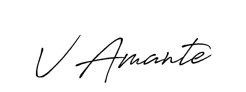 How to make V Amante signature? Antro_Vectra_Bolder is a professional autograph style. Create handwritten signature for V Amante name. V Amante signature style 7 images and pictures png