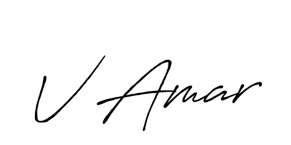 Use a signature maker to create a handwritten signature online. With this signature software, you can design (Antro_Vectra_Bolder) your own signature for name V Amar. V Amar signature style 7 images and pictures png