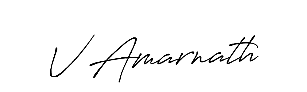 Also we have V Amarnath name is the best signature style. Create professional handwritten signature collection using Antro_Vectra_Bolder autograph style. V Amarnath signature style 7 images and pictures png