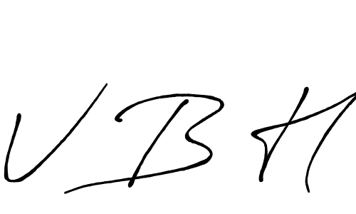 It looks lik you need a new signature style for name V B H. Design unique handwritten (Antro_Vectra_Bolder) signature with our free signature maker in just a few clicks. V B H signature style 7 images and pictures png