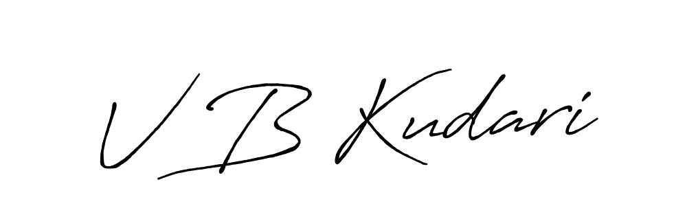 Similarly Antro_Vectra_Bolder is the best handwritten signature design. Signature creator online .You can use it as an online autograph creator for name V B Kudari. V B Kudari signature style 7 images and pictures png