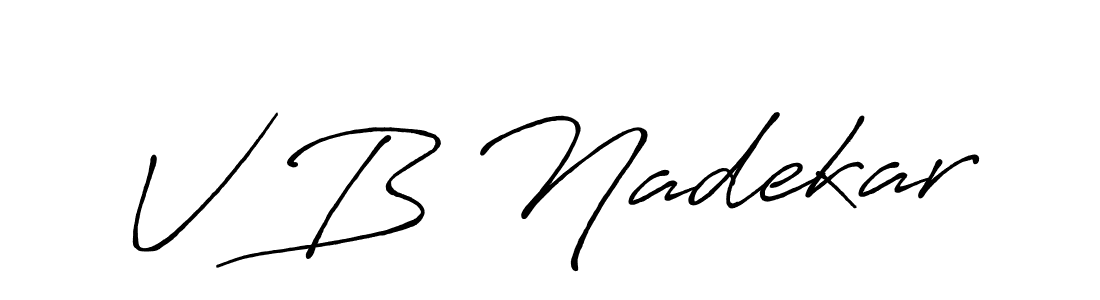 You can use this online signature creator to create a handwritten signature for the name V B Nadekar. This is the best online autograph maker. V B Nadekar signature style 7 images and pictures png