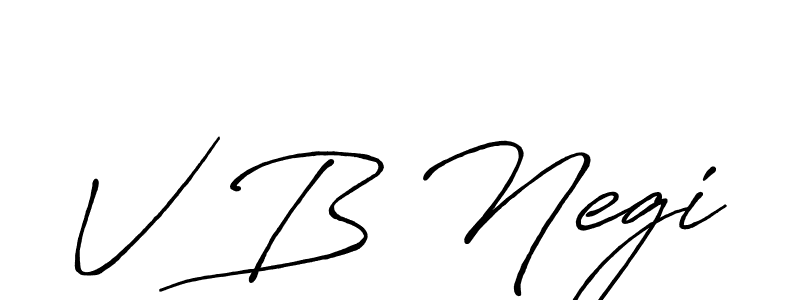 Use a signature maker to create a handwritten signature online. With this signature software, you can design (Antro_Vectra_Bolder) your own signature for name V B Negi. V B Negi signature style 7 images and pictures png