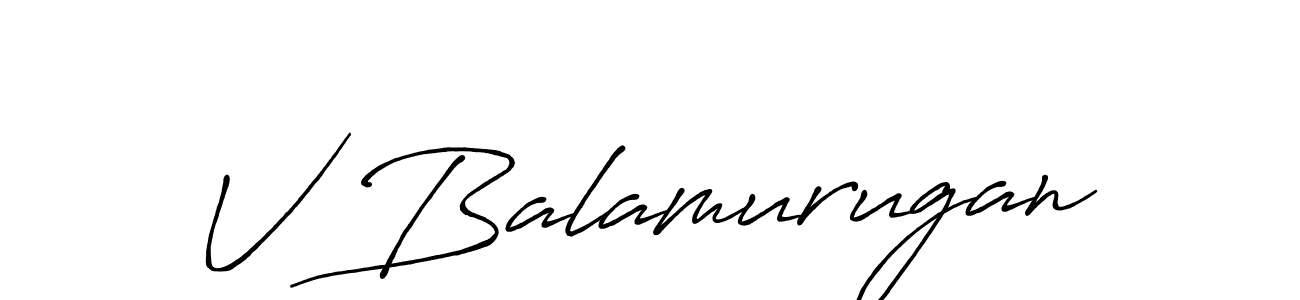 It looks lik you need a new signature style for name V Balamurugan. Design unique handwritten (Antro_Vectra_Bolder) signature with our free signature maker in just a few clicks. V Balamurugan signature style 7 images and pictures png