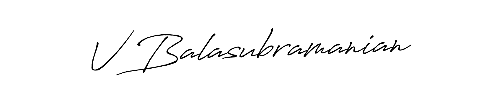 It looks lik you need a new signature style for name V Balasubramanian. Design unique handwritten (Antro_Vectra_Bolder) signature with our free signature maker in just a few clicks. V Balasubramanian signature style 7 images and pictures png