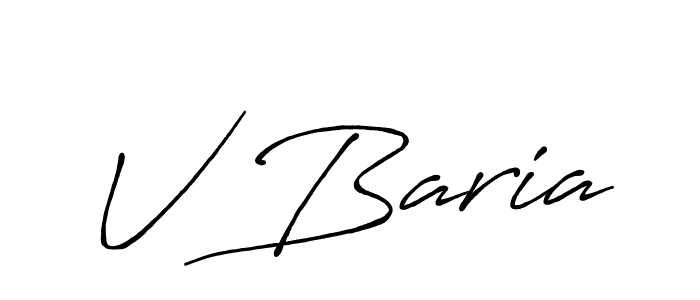 Also You can easily find your signature by using the search form. We will create V Baria name handwritten signature images for you free of cost using Antro_Vectra_Bolder sign style. V Baria signature style 7 images and pictures png