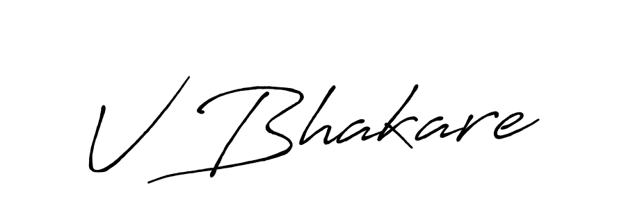 Once you've used our free online signature maker to create your best signature Antro_Vectra_Bolder style, it's time to enjoy all of the benefits that V Bhakare name signing documents. V Bhakare signature style 7 images and pictures png