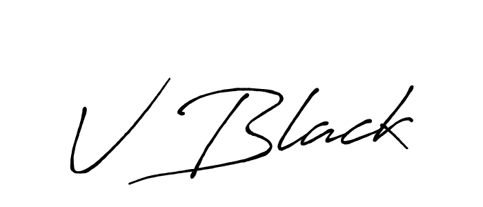 It looks lik you need a new signature style for name V Black. Design unique handwritten (Antro_Vectra_Bolder) signature with our free signature maker in just a few clicks. V Black signature style 7 images and pictures png