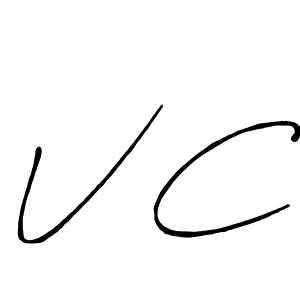 You should practise on your own different ways (Antro_Vectra_Bolder) to write your name (V C) in signature. don't let someone else do it for you. V C signature style 7 images and pictures png