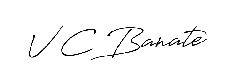 It looks lik you need a new signature style for name V C Banate. Design unique handwritten (Antro_Vectra_Bolder) signature with our free signature maker in just a few clicks. V C Banate signature style 7 images and pictures png