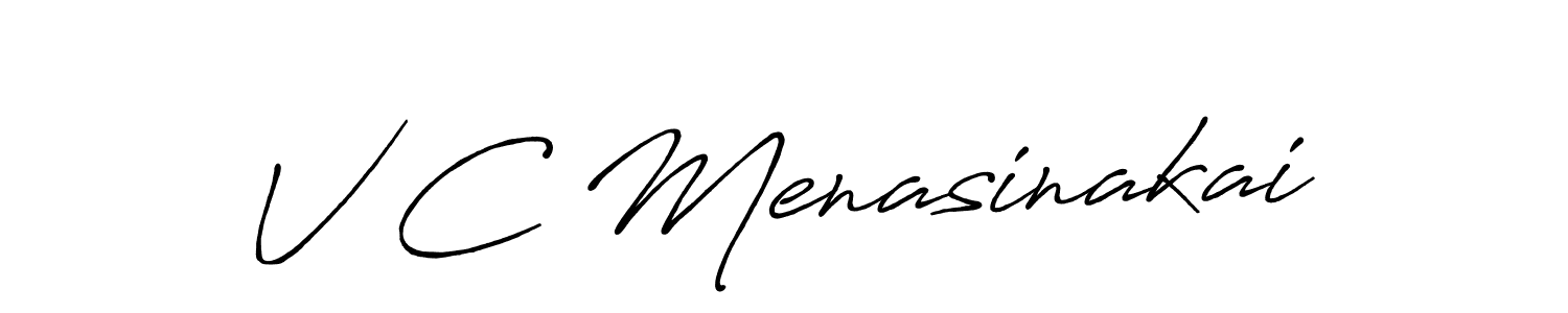 Once you've used our free online signature maker to create your best signature Antro_Vectra_Bolder style, it's time to enjoy all of the benefits that V C Menasinakai name signing documents. V C Menasinakai signature style 7 images and pictures png