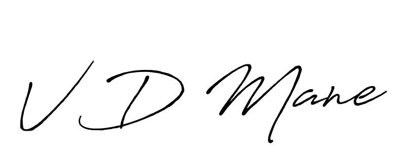 Make a beautiful signature design for name V D Mane. Use this online signature maker to create a handwritten signature for free. V D Mane signature style 7 images and pictures png