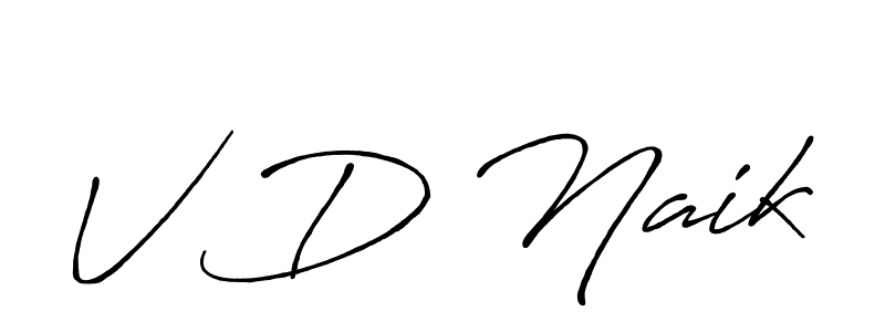 Make a beautiful signature design for name V D Naik. Use this online signature maker to create a handwritten signature for free. V D Naik signature style 7 images and pictures png