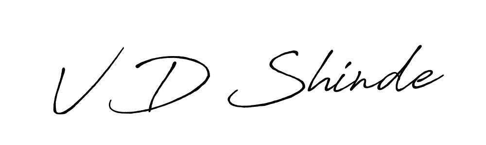 You should practise on your own different ways (Antro_Vectra_Bolder) to write your name (V D Shinde) in signature. don't let someone else do it for you. V D Shinde signature style 7 images and pictures png