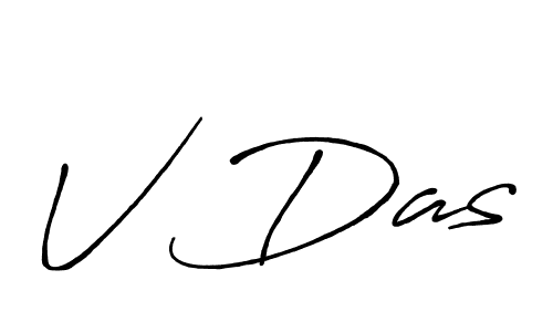 How to Draw V Das signature style? Antro_Vectra_Bolder is a latest design signature styles for name V Das. V Das signature style 7 images and pictures png