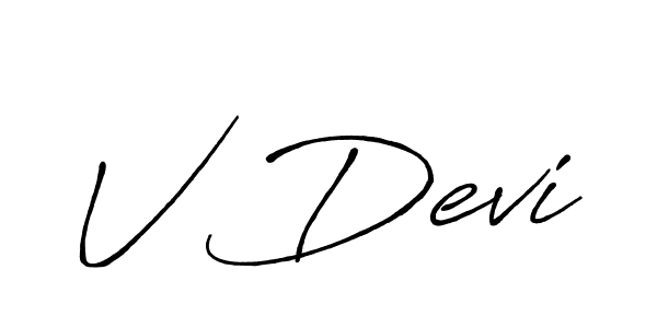 if you are searching for the best signature style for your name V Devi. so please give up your signature search. here we have designed multiple signature styles  using Antro_Vectra_Bolder. V Devi signature style 7 images and pictures png