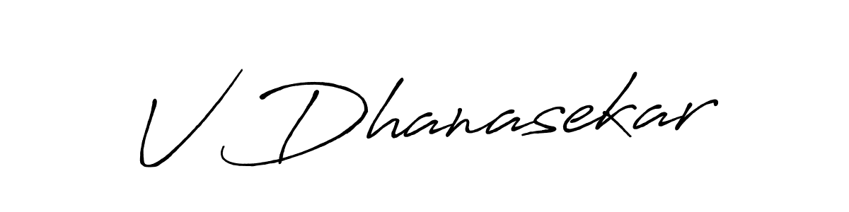Also You can easily find your signature by using the search form. We will create V Dhanasekar name handwritten signature images for you free of cost using Antro_Vectra_Bolder sign style. V Dhanasekar signature style 7 images and pictures png