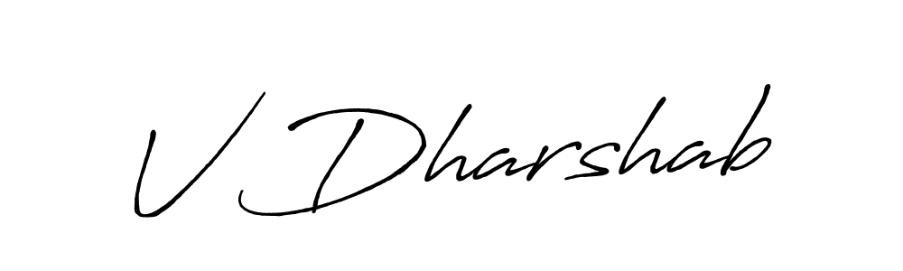 It looks lik you need a new signature style for name V Dharshab. Design unique handwritten (Antro_Vectra_Bolder) signature with our free signature maker in just a few clicks. V Dharshab signature style 7 images and pictures png