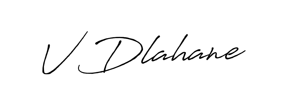 Also we have V Dlahane name is the best signature style. Create professional handwritten signature collection using Antro_Vectra_Bolder autograph style. V Dlahane signature style 7 images and pictures png