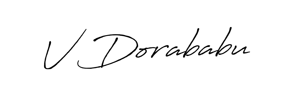 if you are searching for the best signature style for your name V Dorababu. so please give up your signature search. here we have designed multiple signature styles  using Antro_Vectra_Bolder. V Dorababu signature style 7 images and pictures png