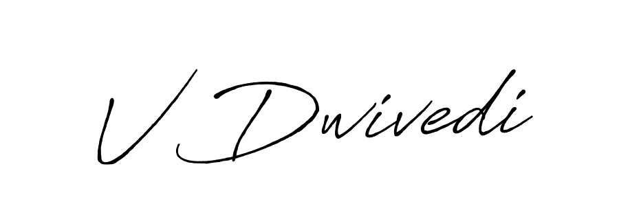 The best way (Antro_Vectra_Bolder) to make a short signature is to pick only two or three words in your name. The name V Dwivedi include a total of six letters. For converting this name. V Dwivedi signature style 7 images and pictures png