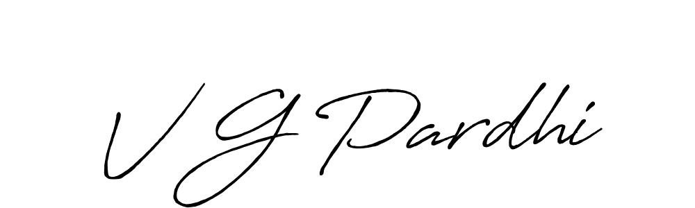 Similarly Antro_Vectra_Bolder is the best handwritten signature design. Signature creator online .You can use it as an online autograph creator for name V G Pardhi. V G Pardhi signature style 7 images and pictures png