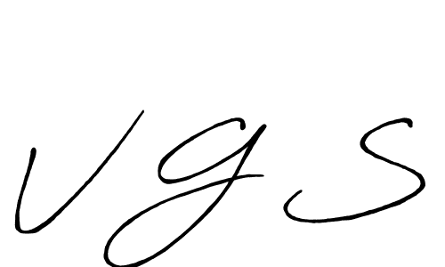 Use a signature maker to create a handwritten signature online. With this signature software, you can design (Antro_Vectra_Bolder) your own signature for name V G S. V G S signature style 7 images and pictures png