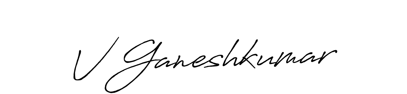 You can use this online signature creator to create a handwritten signature for the name V Ganeshkumar. This is the best online autograph maker. V Ganeshkumar signature style 7 images and pictures png