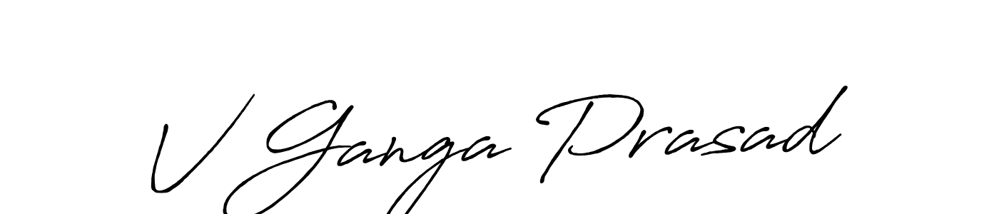 It looks lik you need a new signature style for name V Ganga Prasad. Design unique handwritten (Antro_Vectra_Bolder) signature with our free signature maker in just a few clicks. V Ganga Prasad signature style 7 images and pictures png