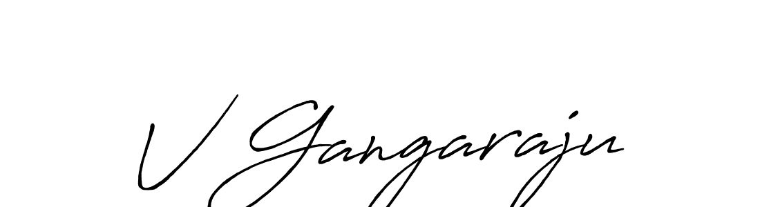 Antro_Vectra_Bolder is a professional signature style that is perfect for those who want to add a touch of class to their signature. It is also a great choice for those who want to make their signature more unique. Get V Gangaraju name to fancy signature for free. V Gangaraju signature style 7 images and pictures png