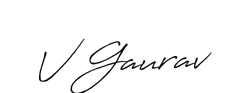 It looks lik you need a new signature style for name V Gaurav. Design unique handwritten (Antro_Vectra_Bolder) signature with our free signature maker in just a few clicks. V Gaurav signature style 7 images and pictures png