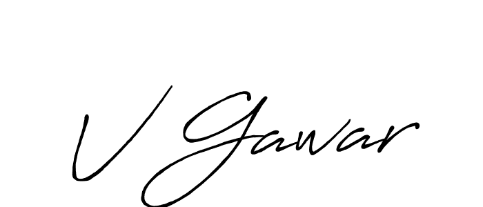 Also You can easily find your signature by using the search form. We will create V Gawar name handwritten signature images for you free of cost using Antro_Vectra_Bolder sign style. V Gawar signature style 7 images and pictures png