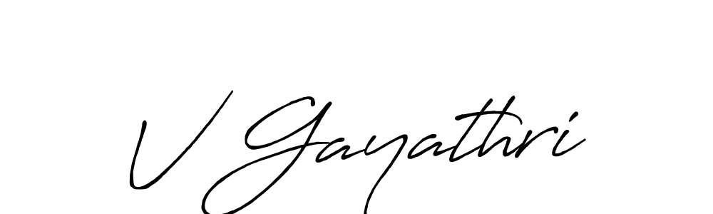 if you are searching for the best signature style for your name V Gayathri. so please give up your signature search. here we have designed multiple signature styles  using Antro_Vectra_Bolder. V Gayathri signature style 7 images and pictures png