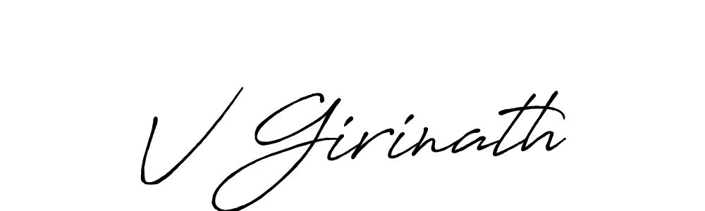 Similarly Antro_Vectra_Bolder is the best handwritten signature design. Signature creator online .You can use it as an online autograph creator for name V Girinath. V Girinath signature style 7 images and pictures png