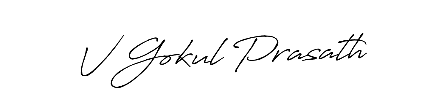 Make a beautiful signature design for name V Gokul Prasath. Use this online signature maker to create a handwritten signature for free. V Gokul Prasath signature style 7 images and pictures png