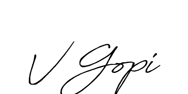 Also You can easily find your signature by using the search form. We will create V Gopi name handwritten signature images for you free of cost using Antro_Vectra_Bolder sign style. V Gopi signature style 7 images and pictures png