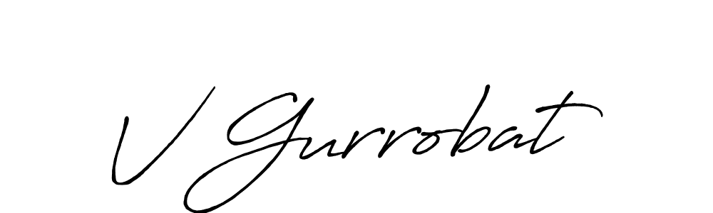 Here are the top 10 professional signature styles for the name V Gurrobat. These are the best autograph styles you can use for your name. V Gurrobat signature style 7 images and pictures png