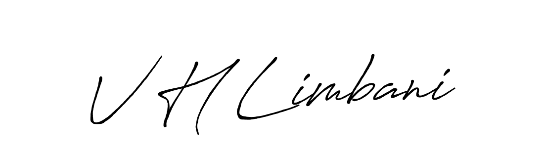 Once you've used our free online signature maker to create your best signature Antro_Vectra_Bolder style, it's time to enjoy all of the benefits that V H Limbani name signing documents. V H Limbani signature style 7 images and pictures png