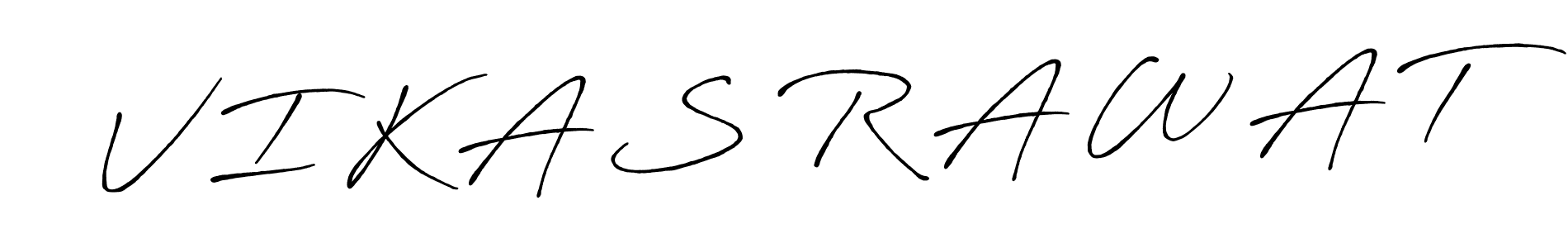 You should practise on your own different ways (Antro_Vectra_Bolder) to write your name (V I K A S R A W A T) in signature. don't let someone else do it for you. V I K A S R A W A T signature style 7 images and pictures png
