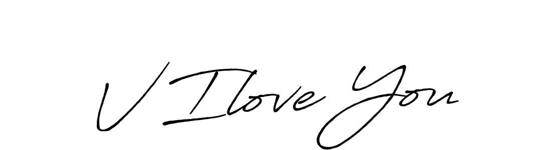How to Draw V Ilove You signature style? Antro_Vectra_Bolder is a latest design signature styles for name V Ilove You. V Ilove You signature style 7 images and pictures png