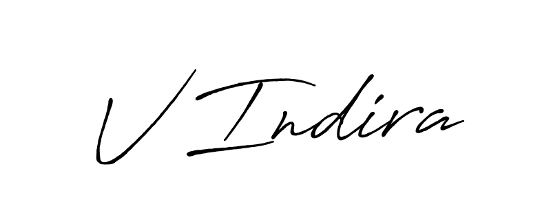 The best way (Antro_Vectra_Bolder) to make a short signature is to pick only two or three words in your name. The name V Indira include a total of six letters. For converting this name. V Indira signature style 7 images and pictures png