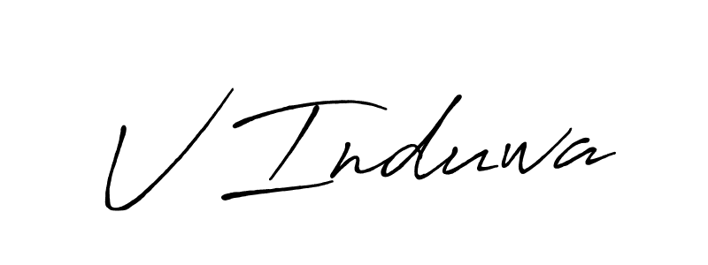 Also You can easily find your signature by using the search form. We will create V Induwa name handwritten signature images for you free of cost using Antro_Vectra_Bolder sign style. V Induwa signature style 7 images and pictures png