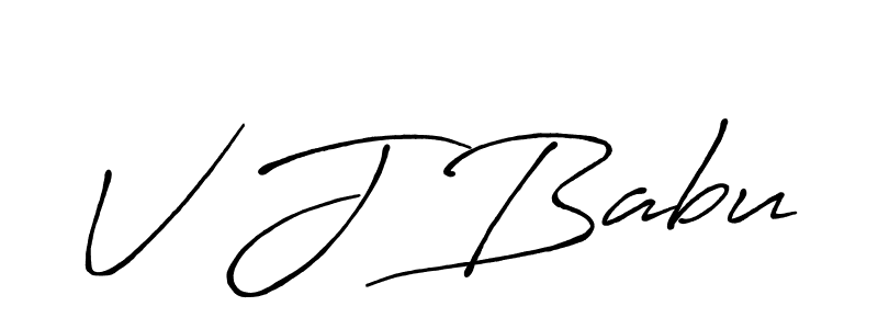 It looks lik you need a new signature style for name V J Babu. Design unique handwritten (Antro_Vectra_Bolder) signature with our free signature maker in just a few clicks. V J Babu signature style 7 images and pictures png